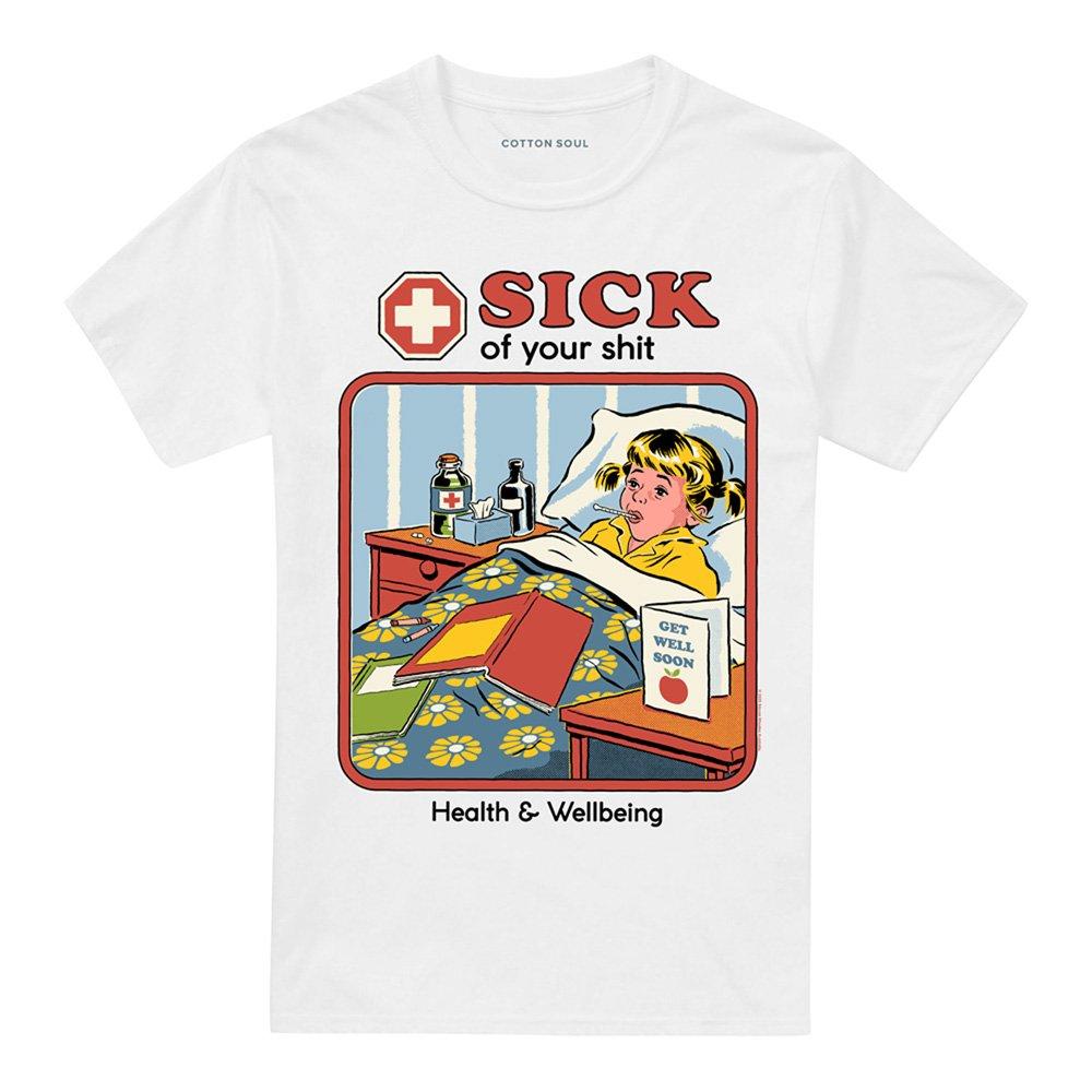 White - Steven Rhodes - Steven Rhodes Sick Of Your Sh T-Shirt White - 4