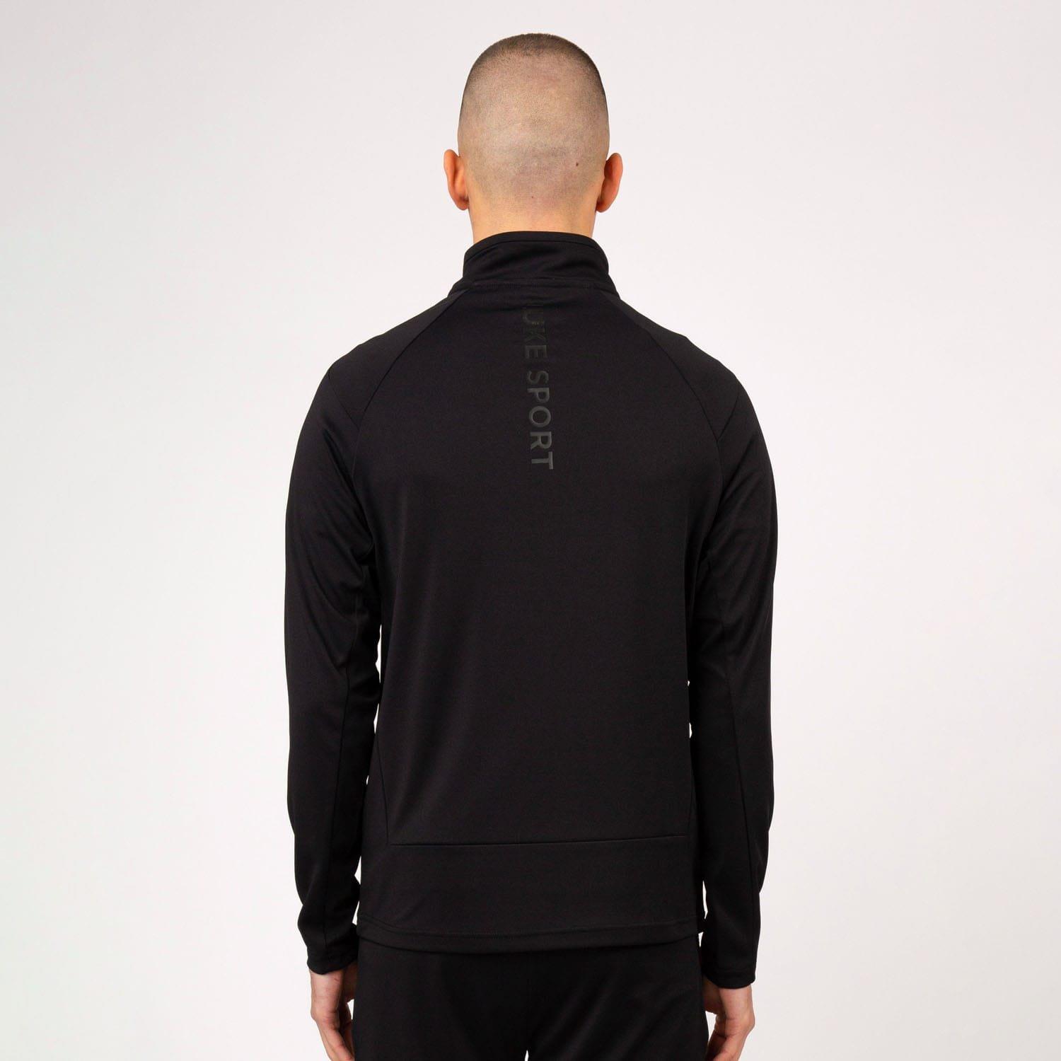 Black - Luke 1977 - Indicator Overhead Zip Funnel Neck Sweatshirt - 2