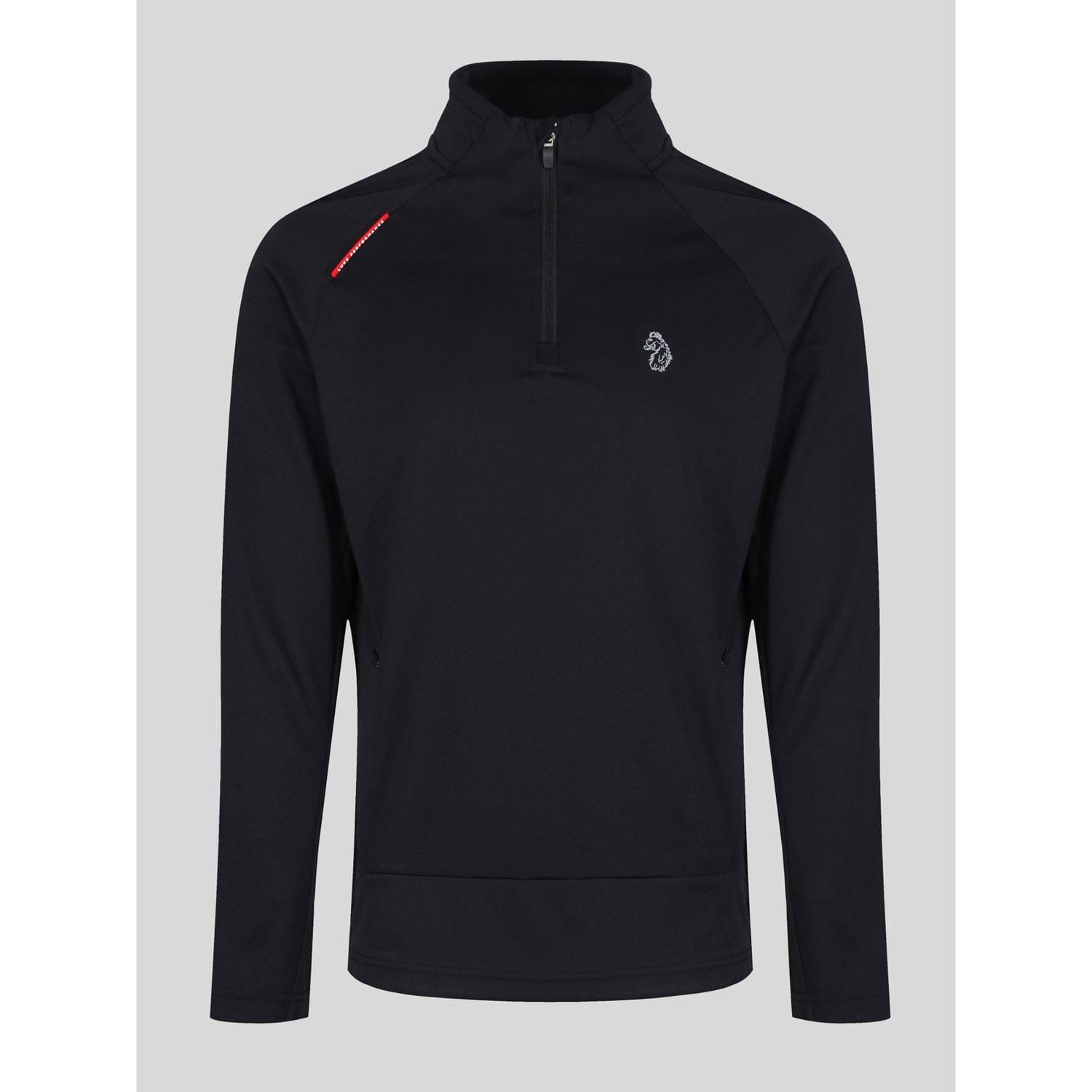 Black - Luke 1977 - Indicator Overhead Zip Funnel Neck Sweatshirt - 3