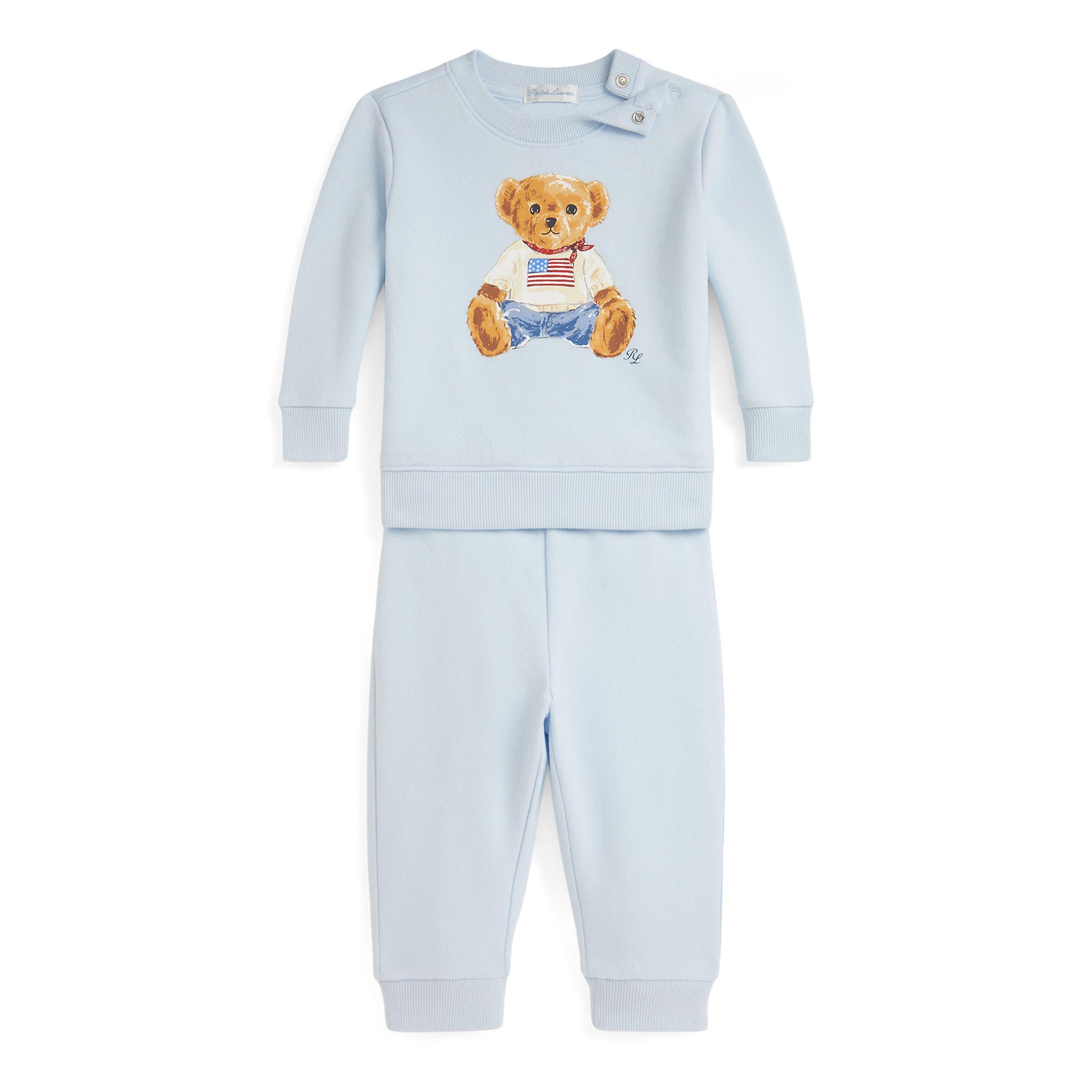 Polo Ralph Lauren  Kids' Bear Tracksuit - Beryl Blue - Size 18M