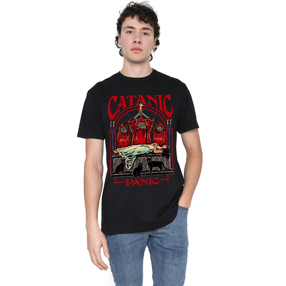 Black - Steven Rhodes - Steven Rhodes Catanic Panic T-Shirt Black - 1