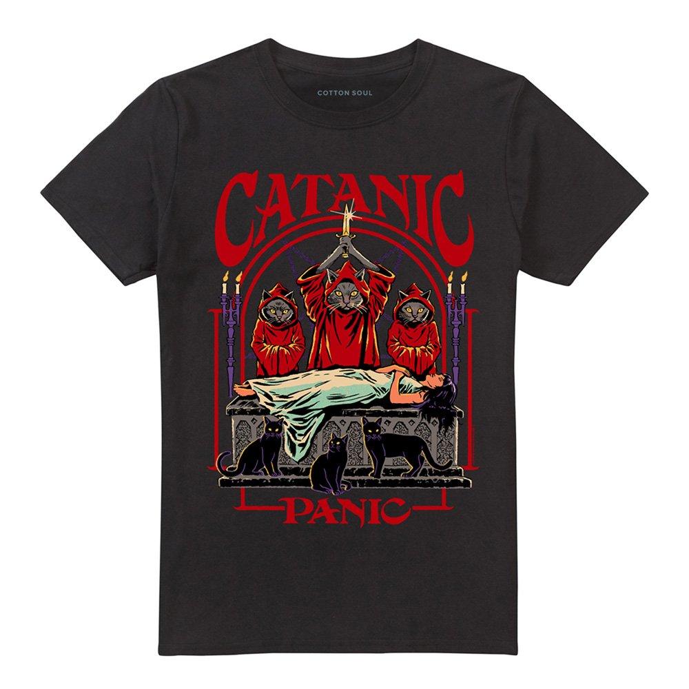 Black - Steven Rhodes - Steven Rhodes Catanic Panic T-Shirt Black - 4