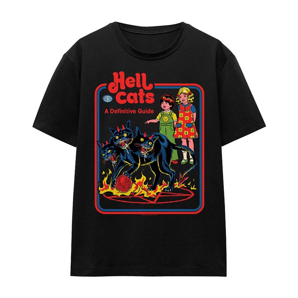 Black - Steven Rhodes - Steven Rhodes Hell Cats T Shirt Black - 4