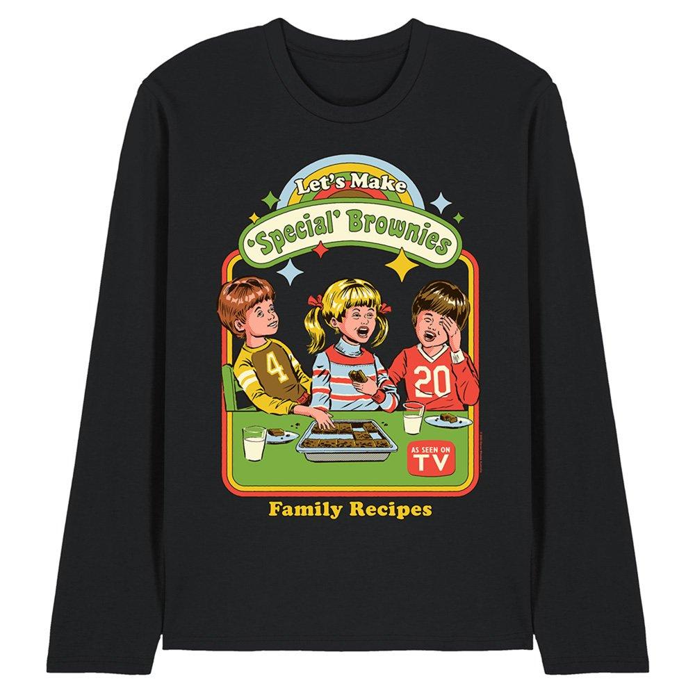 Black - Steven Rhodes - Steven Rhodes LetS Make Brownies Long Sleeve T-Sh - 1