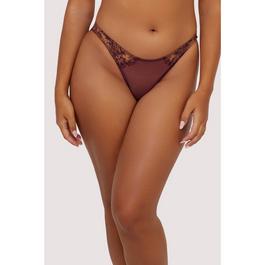 Playful Promises Cassia Wine Embroidery Closed Brief