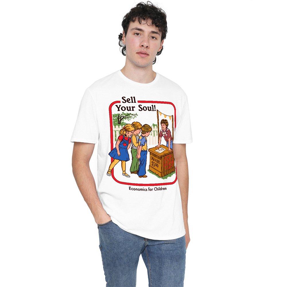 White - Steven Rhodes - Steven Rhodes Sell Your Soul T-Shirt White - 3