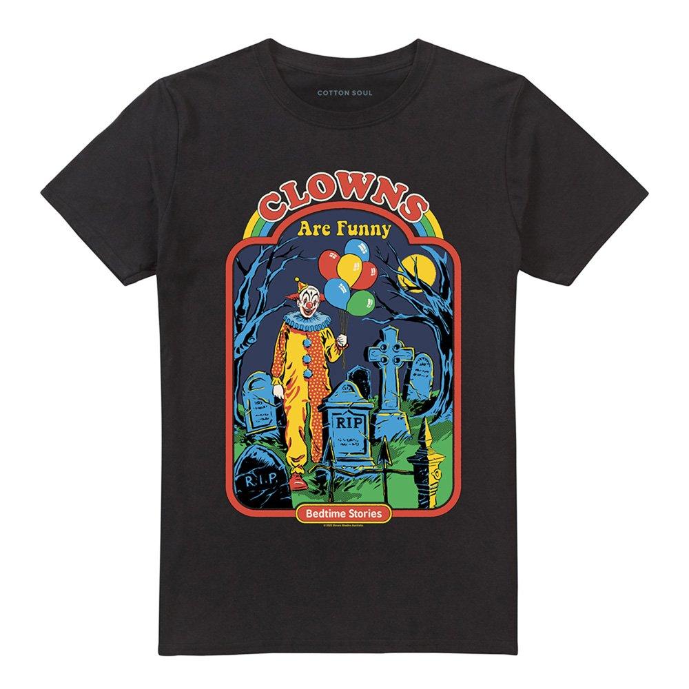 Black - Steven Rhodes - Steven Rhodes Clowns Are Funny T-Shirt Black - 4