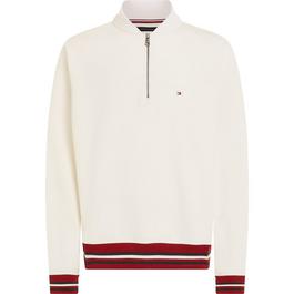 Tommy Hilfiger Global Stripe Archive Fit Half Zip Sweatshirt