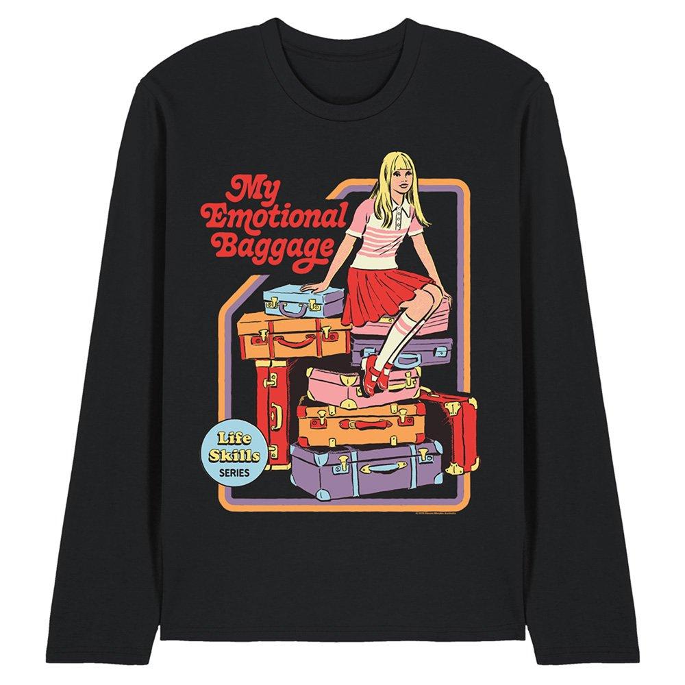 Black - Steven Rhodes - Steven Rhodes My Emotional Baggage Long Sleeve T-S - 1