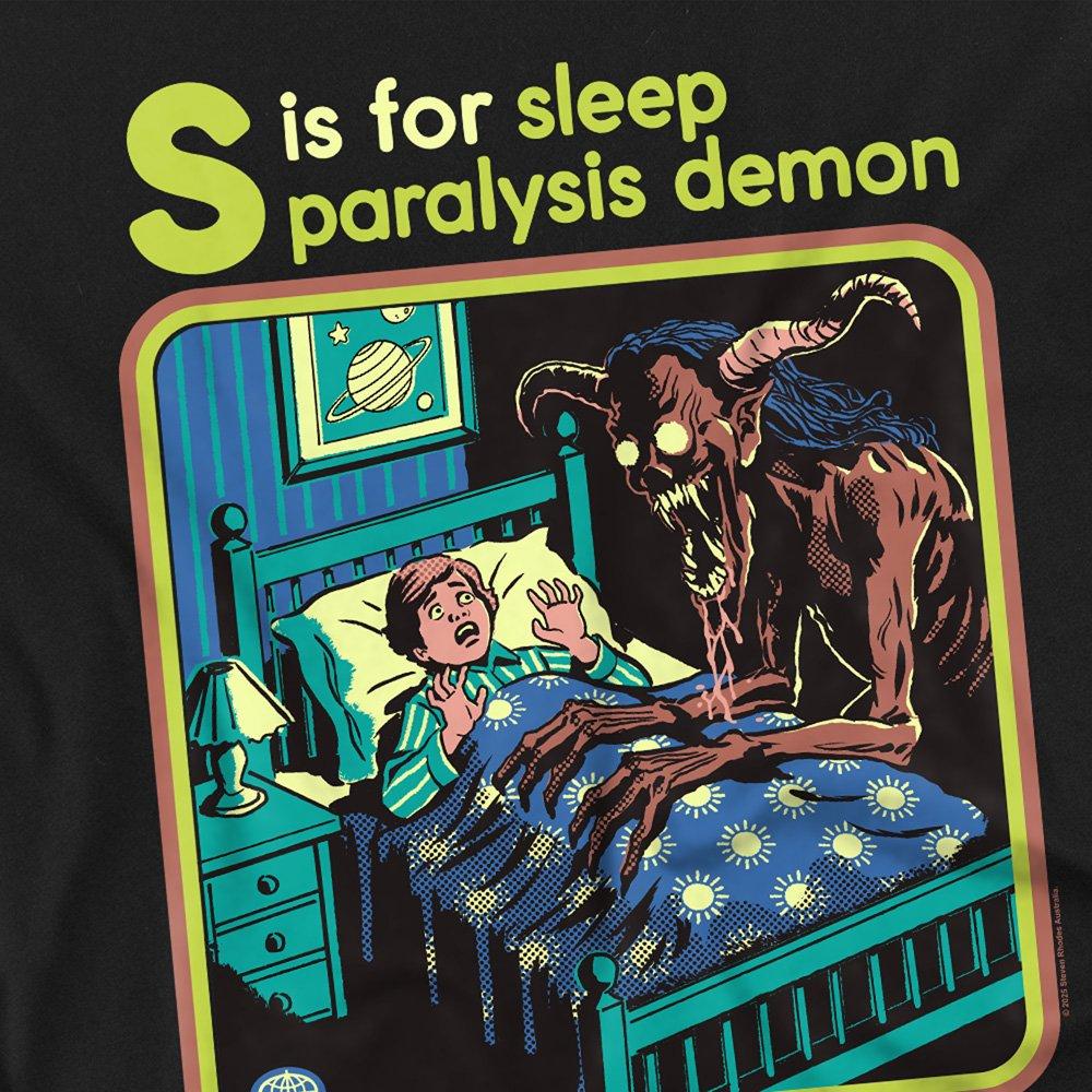 Black - Steven Rhodes - Steven Rhodes Sleep Paralysis Demon Long Sleeve T- - 2