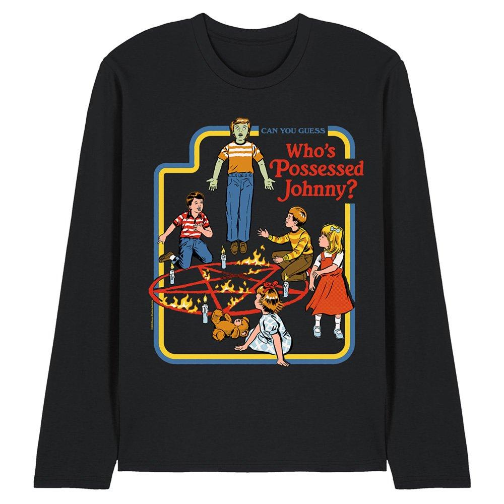 Black - Steven Rhodes - Steven Rhodes WhoS Possessed Johnny Long Sleeve T - 1
