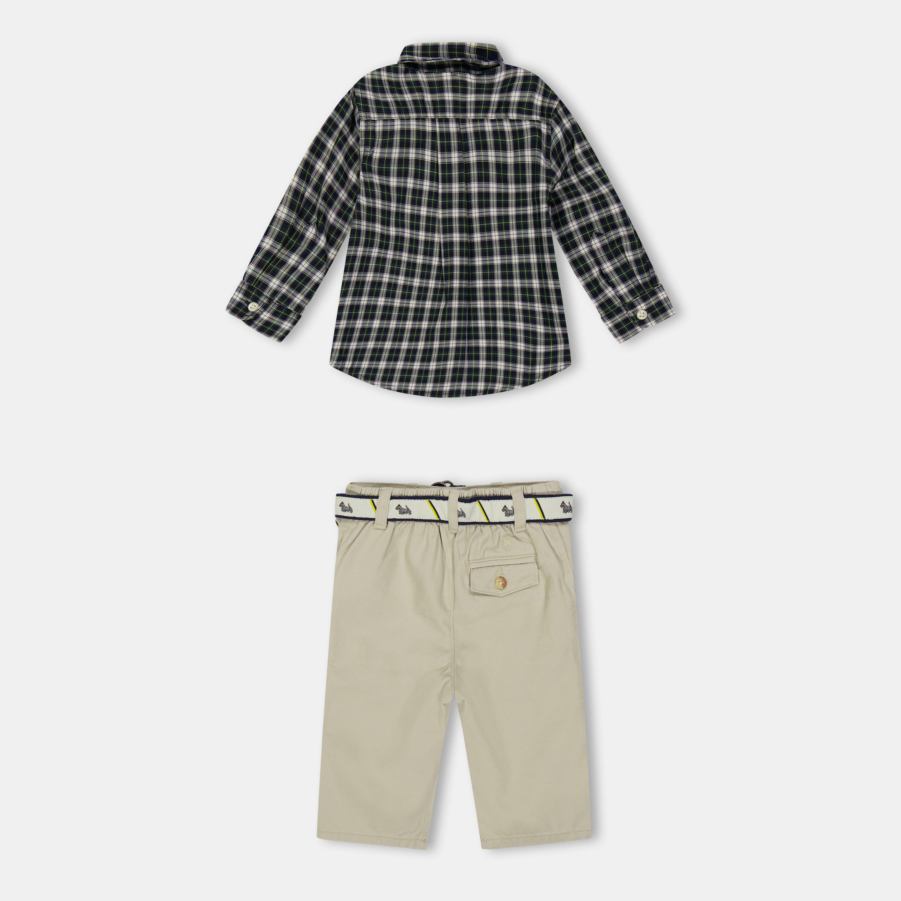 Navy/Green - Polo Ralph Lauren - Kids' Clothing Set - 2