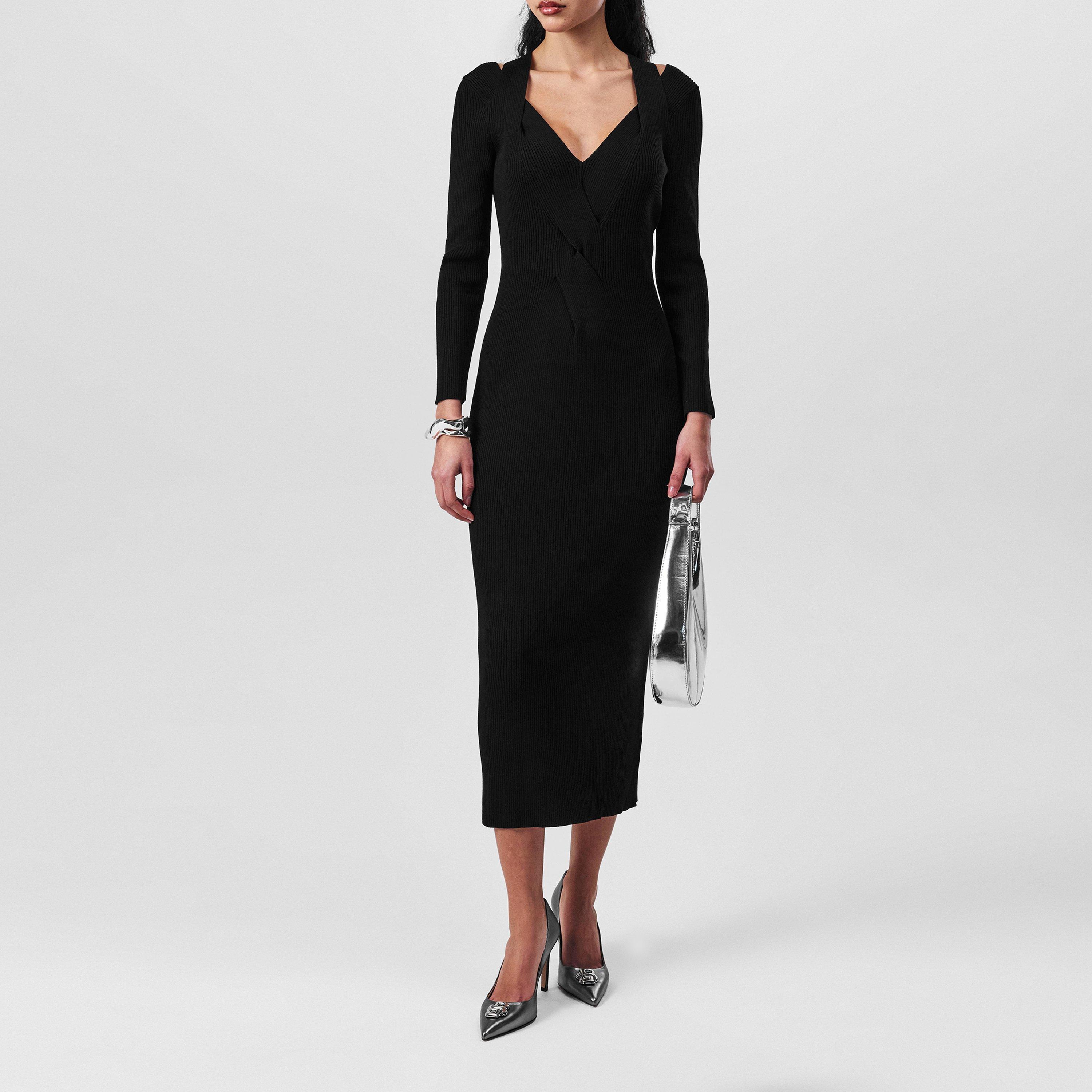 Boss Women's Facene Dress, Cotton - Black 001 - 8 (S)