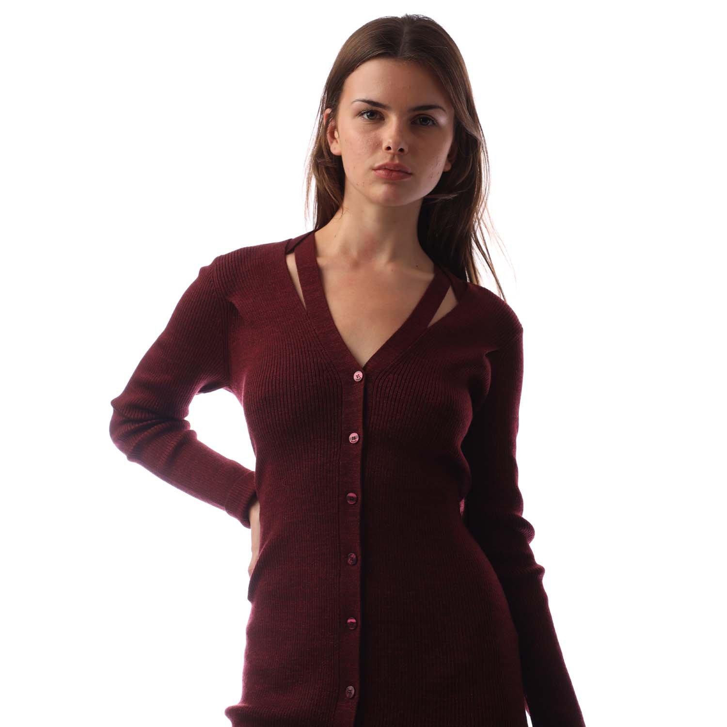 Open Red - Boss - Women's Facene Dress, Cotton - 2