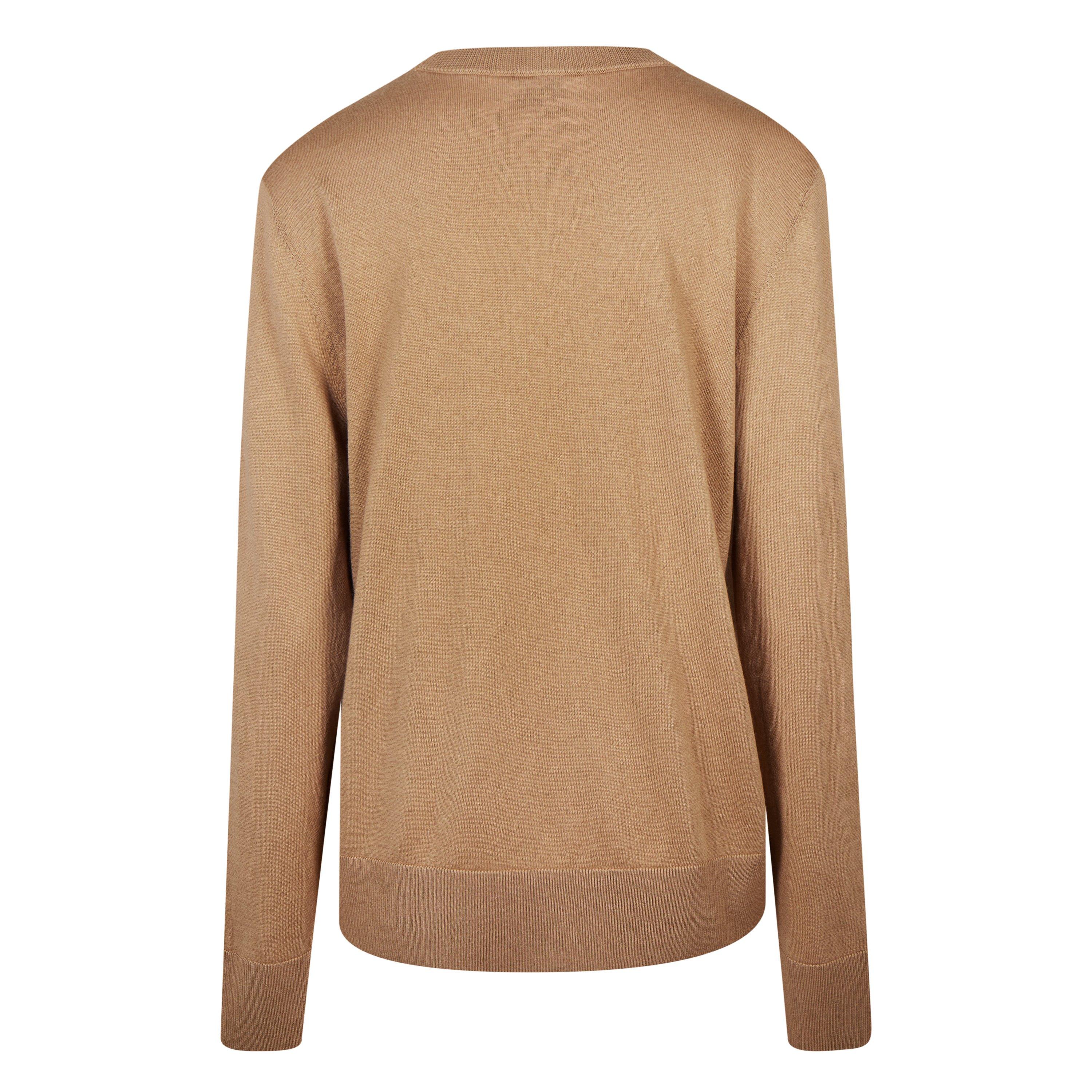 Camel 260 - Boss - Women's Embroidered Logo Sweater, Tonal Embroidery Detail - 2