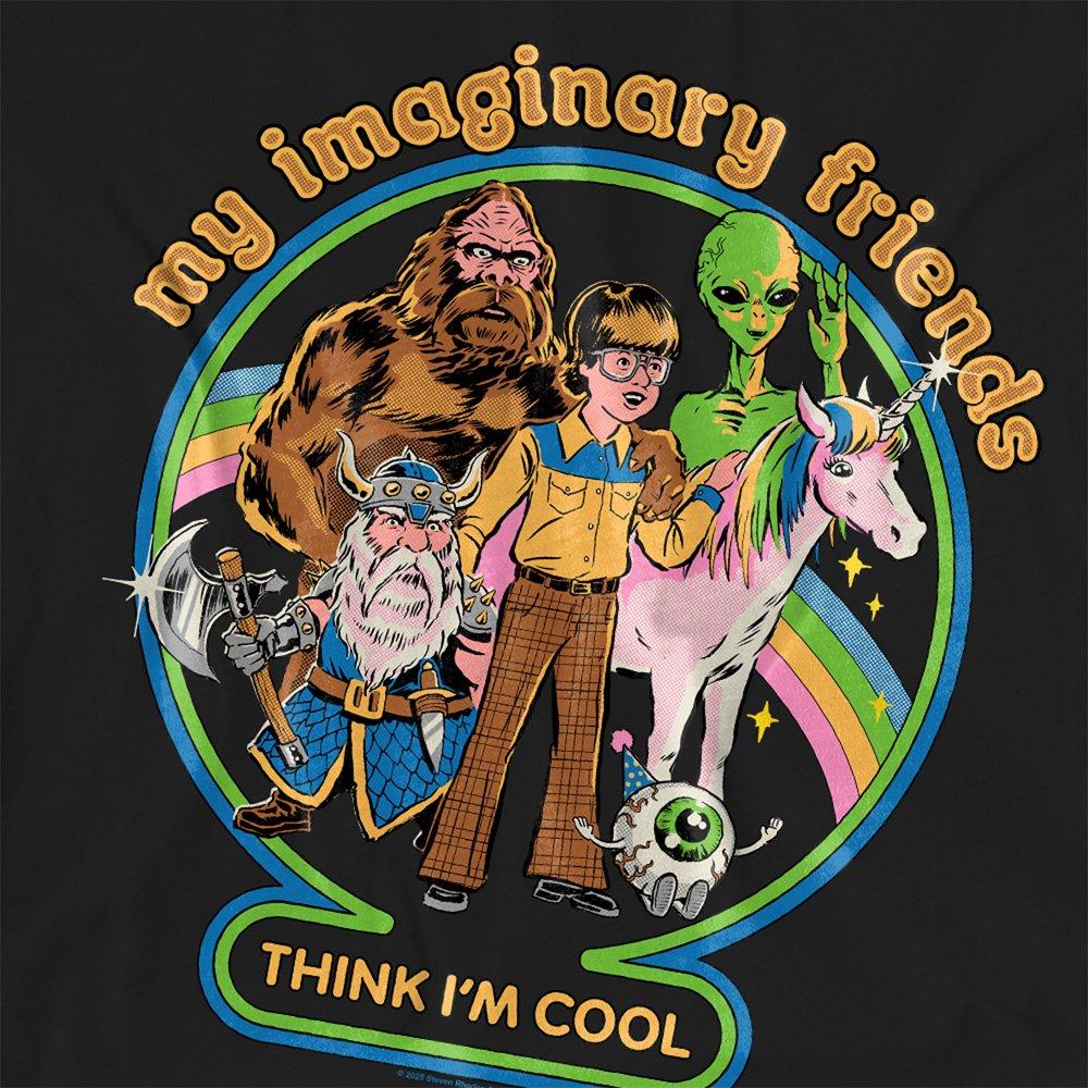 Black - Steven Rhodes - Steven Rhodes My Imaginary Friends T Shirt Black - 2