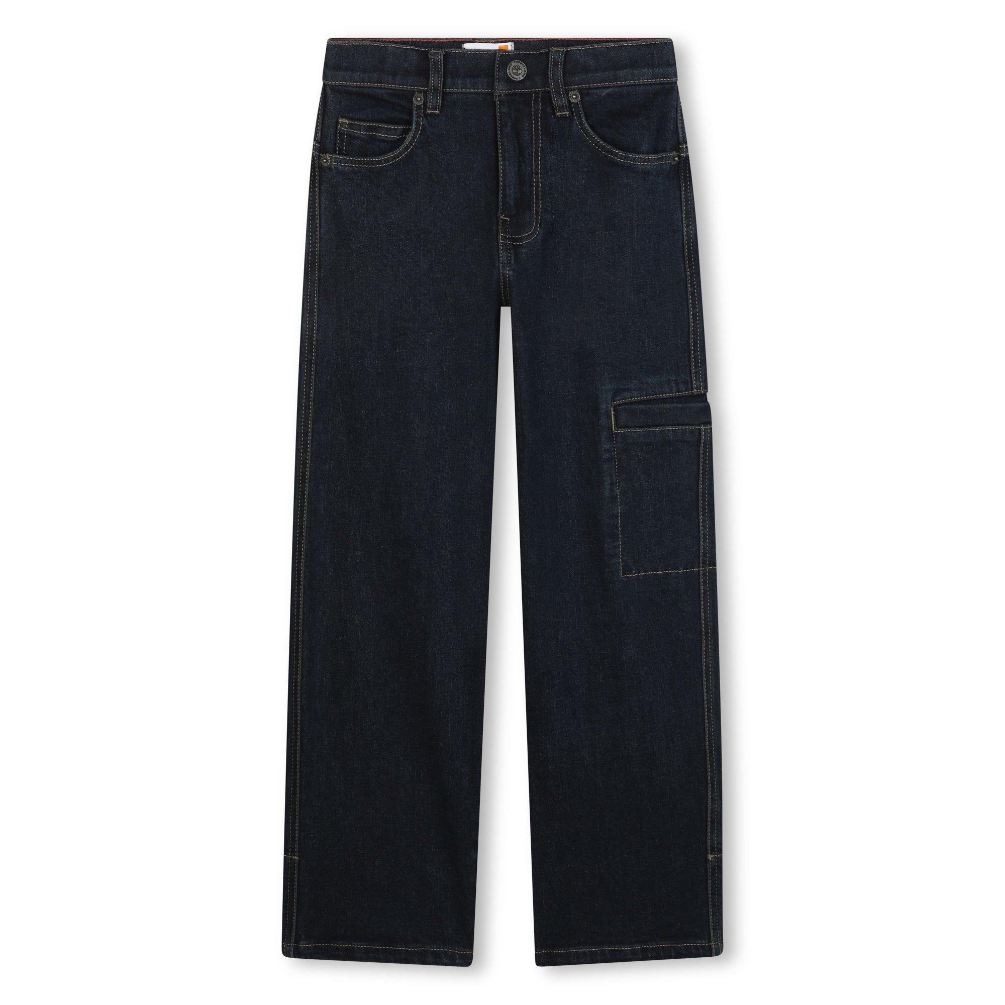 Denim Blue - Timberland - Kids' Straight Leg Jeans - 1