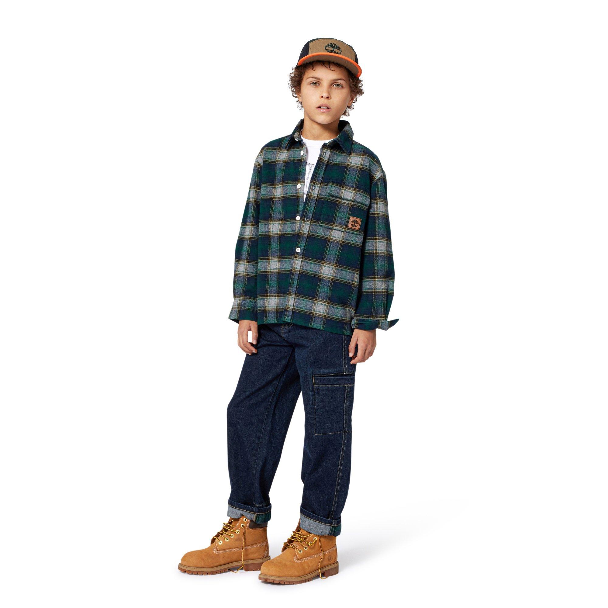 Denim Blue - Timberland - Kids' Straight Leg Jeans - 4
