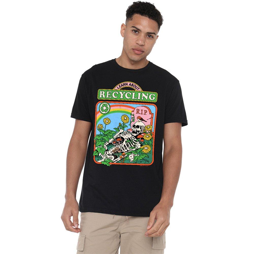 Black - Steven Rhodes - Steven Rhodes Learn About Recycling T-Shirt Black - 1