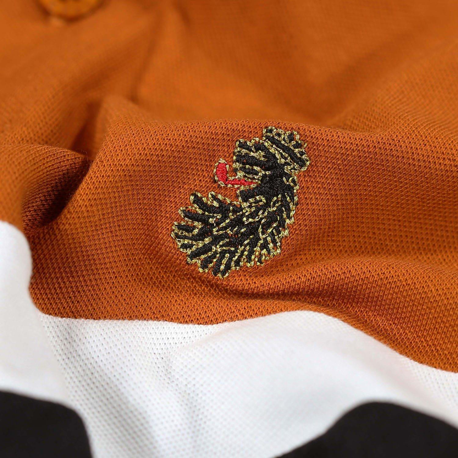 Brown - Luke 1977 - Cala Mayor Chevron Detail Polo Shirt - 3