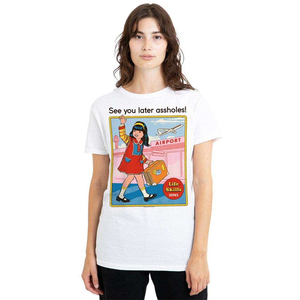 White - Steven Rhodes - Steven Rhodes See You Later T Shirt White - 1