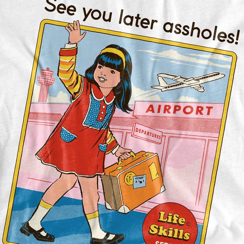 White - Steven Rhodes - Steven Rhodes See You Later T Shirt White - 2