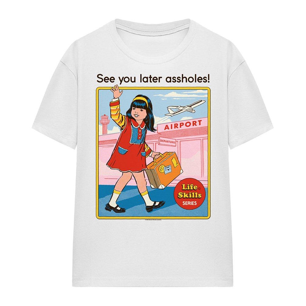 White - Steven Rhodes - Steven Rhodes See You Later T Shirt White - 4