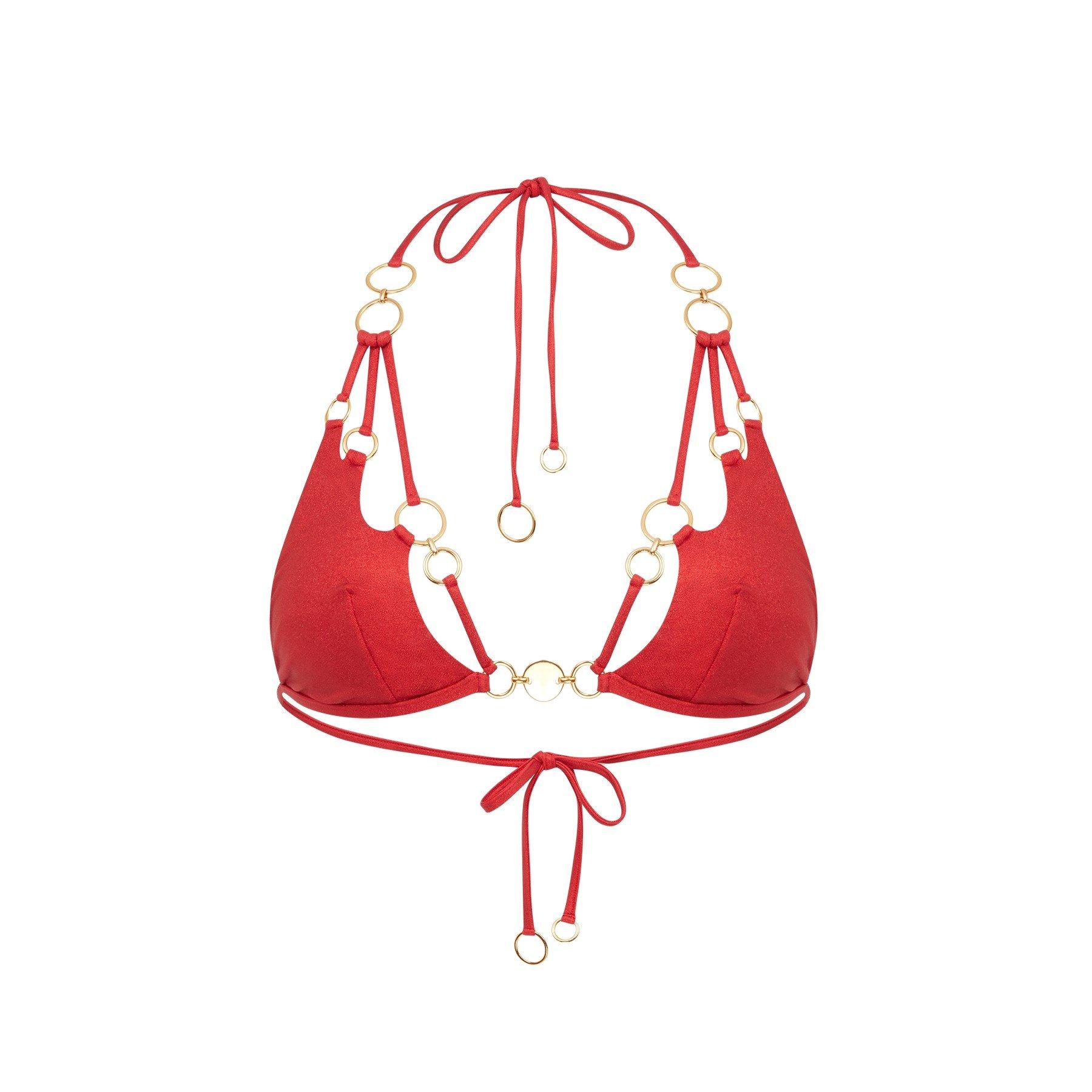 Red  Foil - Agent Provocateur - DAVINE Bikini top - 6