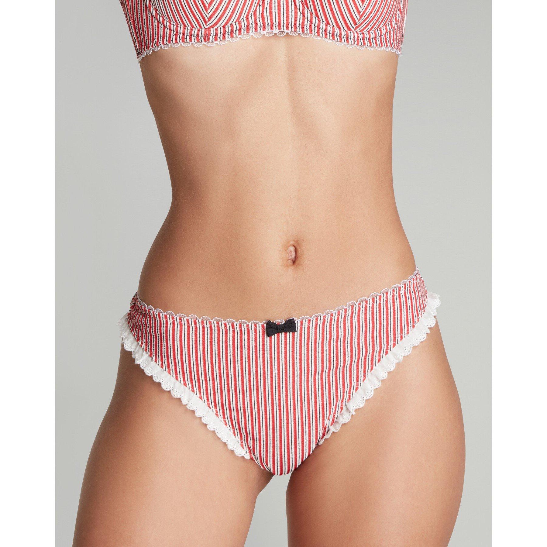 White/Red - Agent Provocateur - MILLI Bikini bottoms - 1