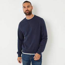 Threadbare Mock T-Shirt Crew Neck Sweatshirt