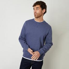 Threadbare Mock T-Shirt Crew Neck Sweatshirt