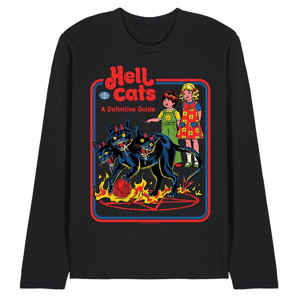 Black - Steven Rhodes - Steven Rhodes Hell Cats Long Sleeve T-Shirt Black - 1