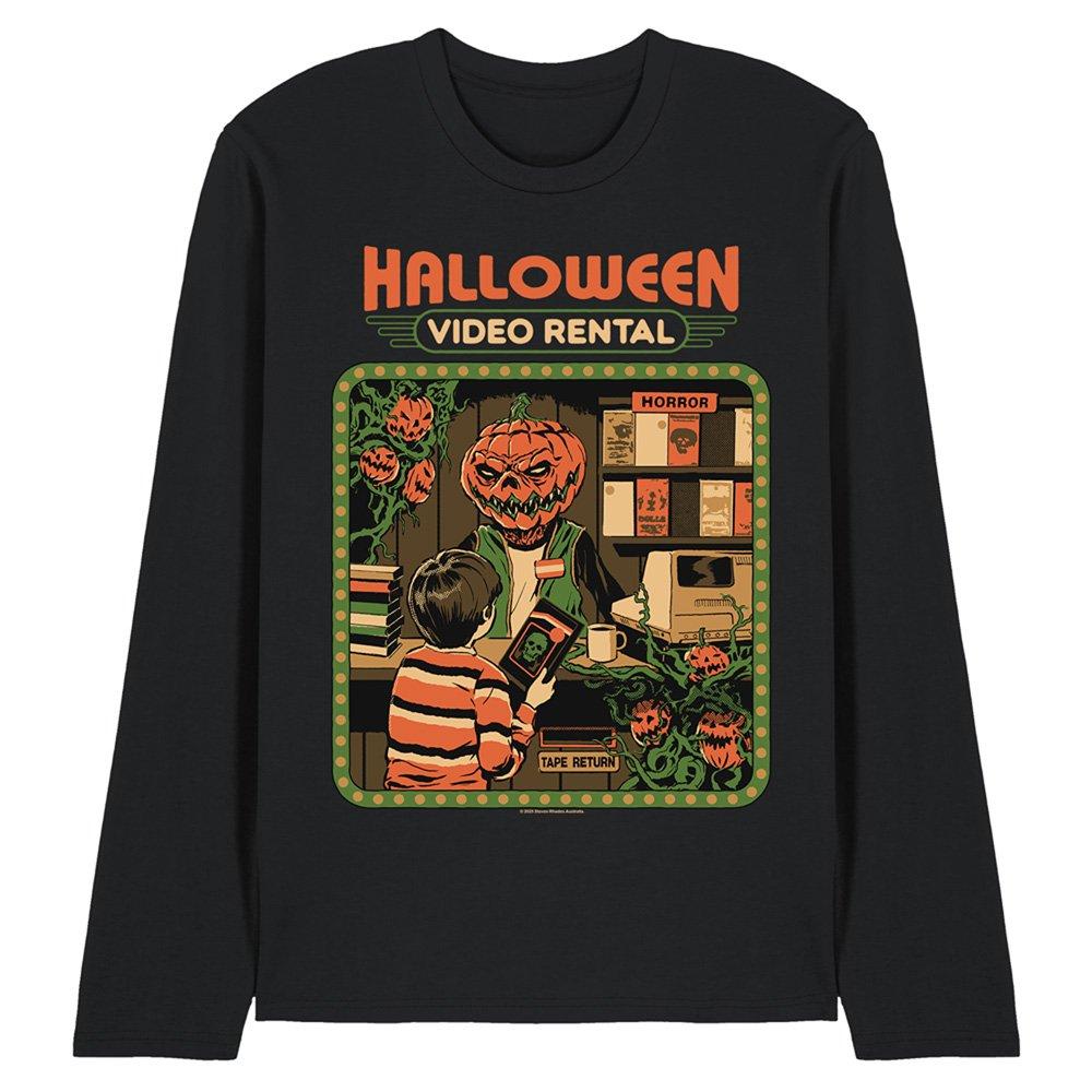 Black - Steven Rhodes - Steven Rhodes Video Rentals Long Sleeve T-Shirt B - 1