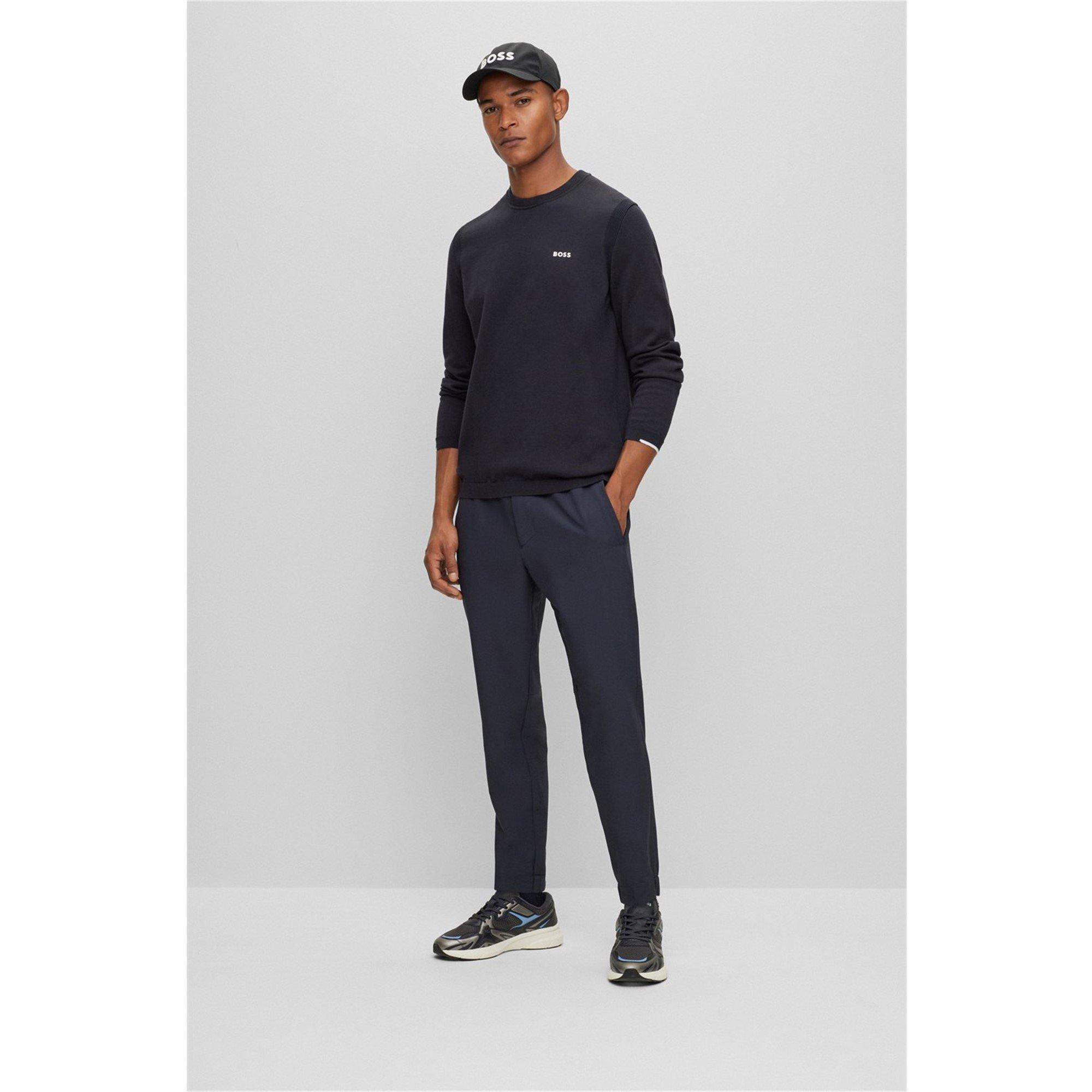 Boss | Men's Ever X Cotton Logo Crewneck Jumper | Crew Neck