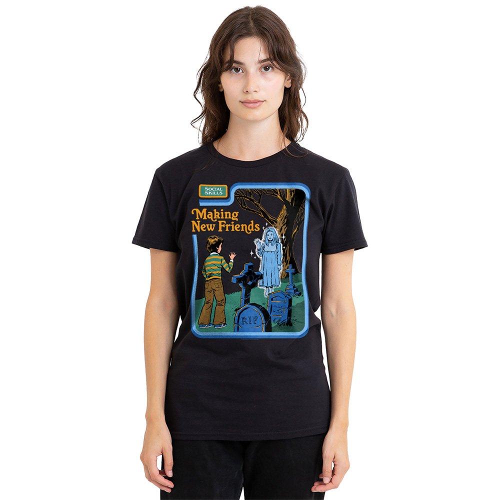 Black - Steven Rhodes - Steven Rhodes Making New Friends T Shirt Black - 1