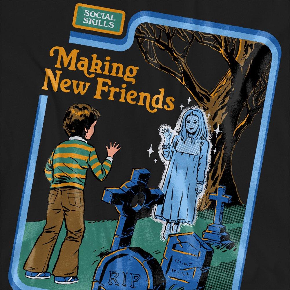 Black - Steven Rhodes - Steven Rhodes Making New Friends T Shirt Black - 2