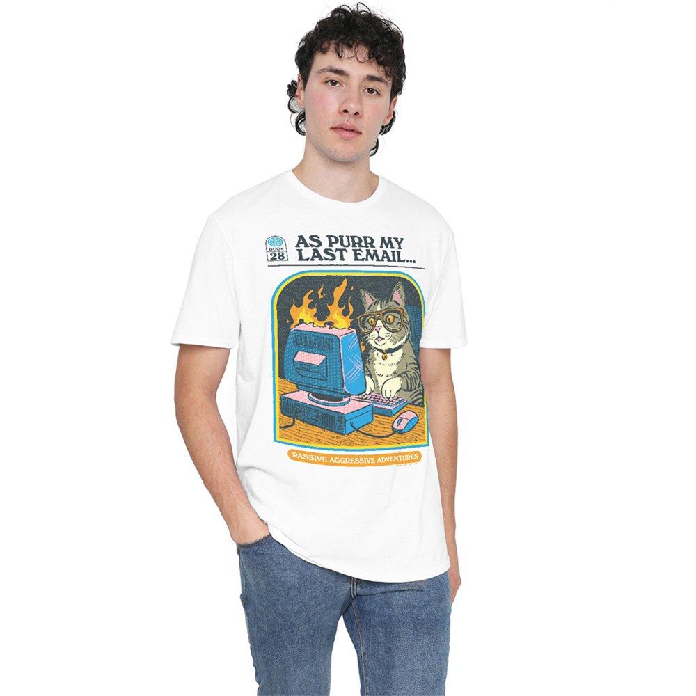 White - Steven Rhodes - Steven Rhodes As Purr My Last Email T-Shirt White - 1