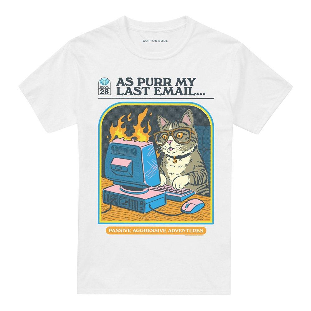 White - Steven Rhodes - Steven Rhodes As Purr My Last Email T-Shirt White - 4