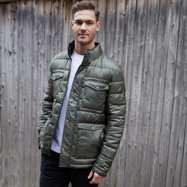 Threadbare Funnel Neck Utility Puffer Jacket