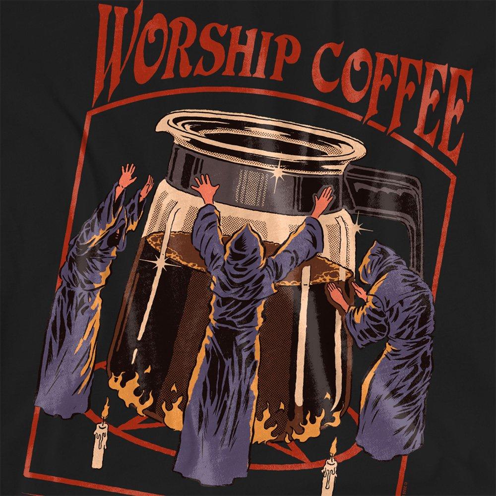 Black - Steven Rhodes - Steven Rhodes Worship Coffee T Shirt Black - 2