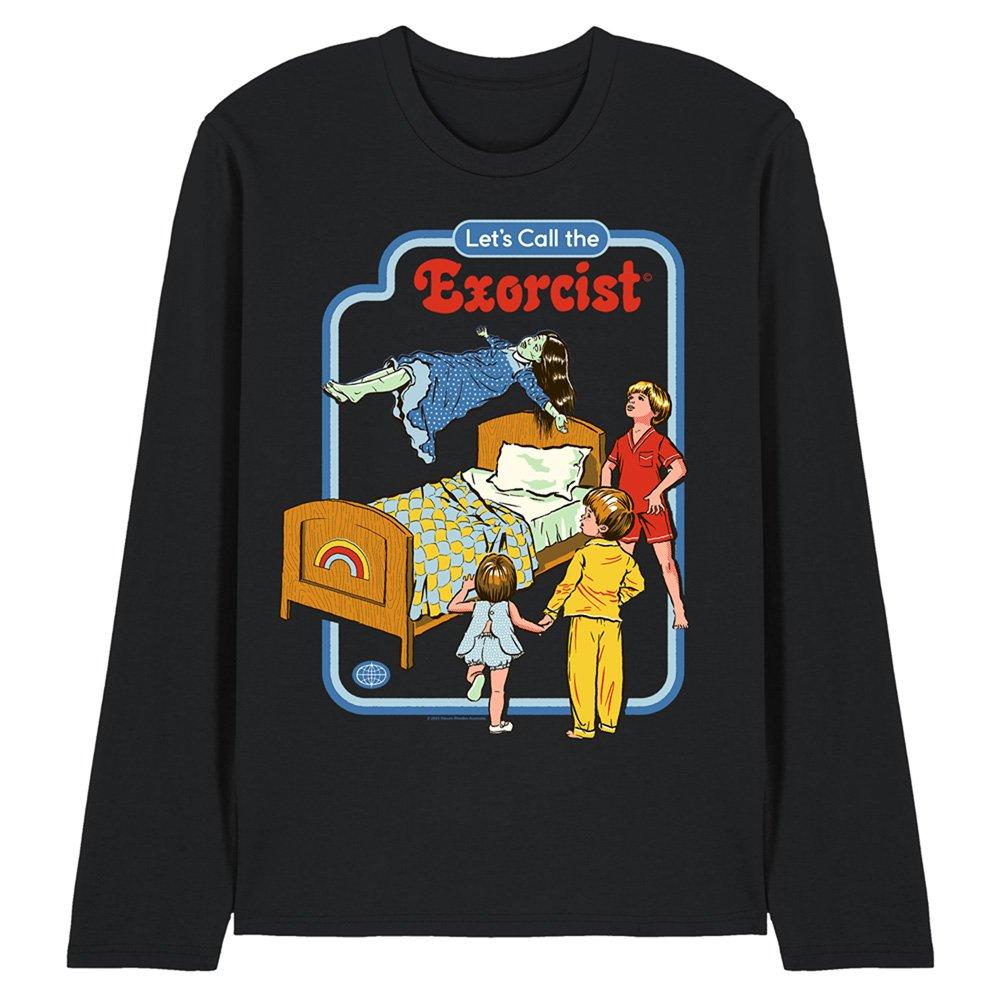 Black - Steven Rhodes - Steven Rhodes Lets Call The Exorcist Long Sleeve T - 1