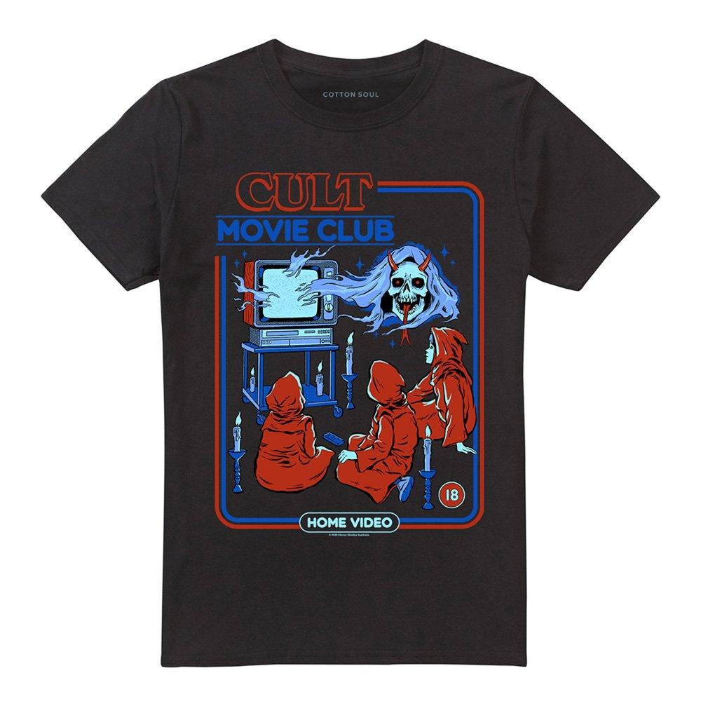 Black - Steven Rhodes - Steven Rhodes Cult Movie Club T-Shirt Black - 4