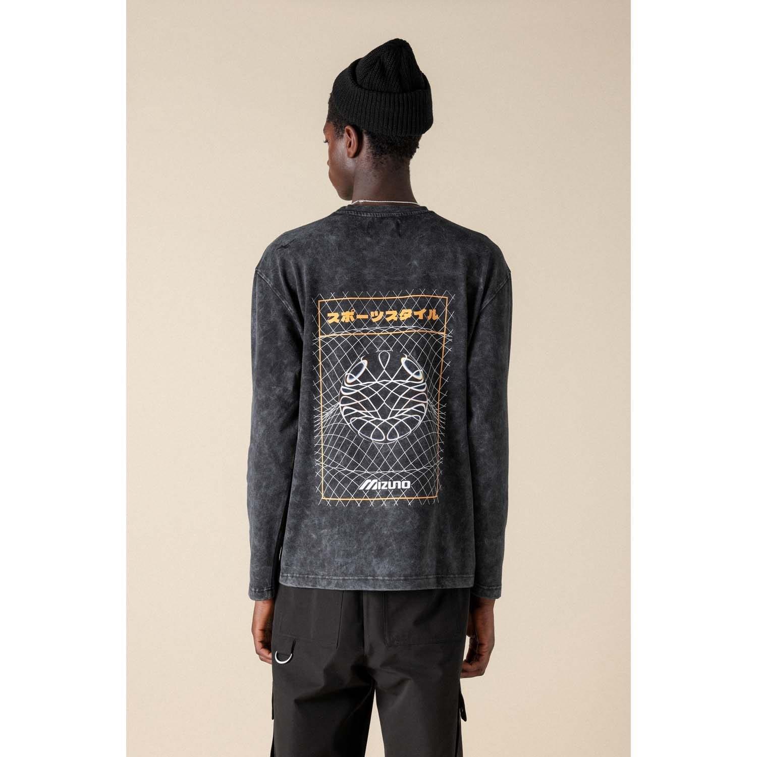 Black - Mizuno - Sportstyle Long Sleeve T-Shirt - 2