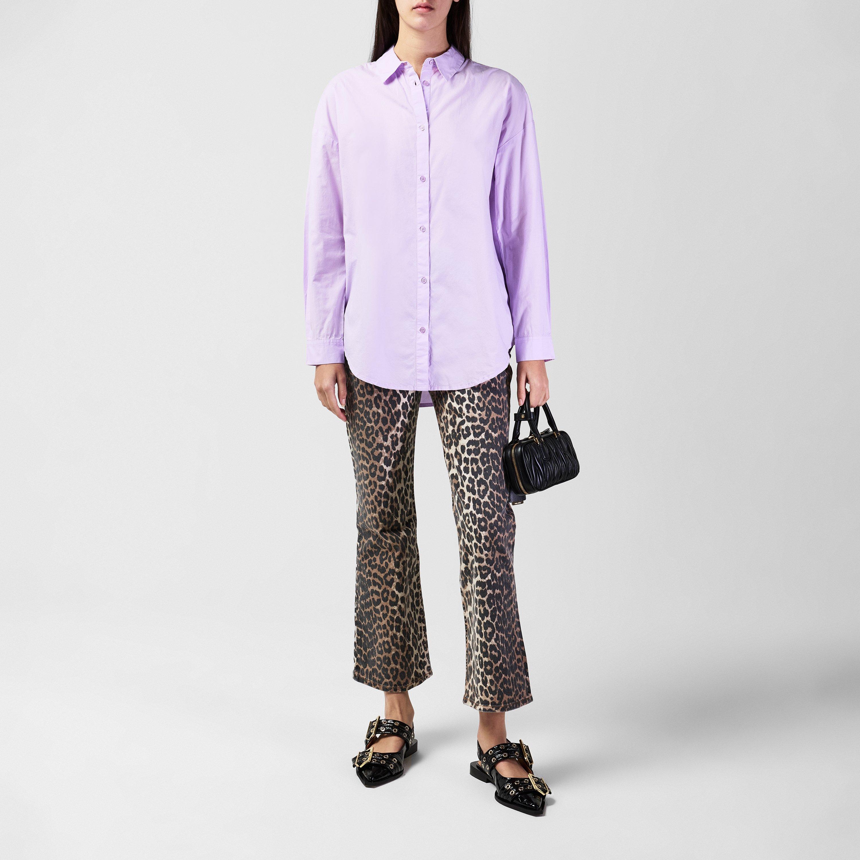 50-Lavender - Great Plains - Women's Core Button-Down Long-Sleeve Plain Shirt - 4