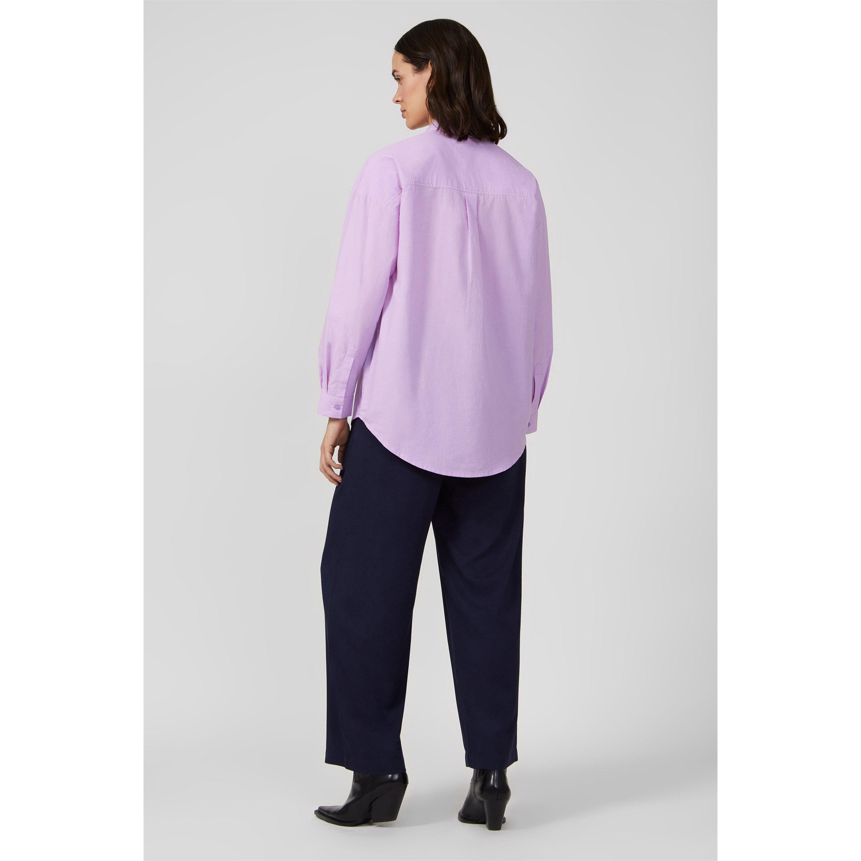 50-Lavender - Great Plains - Women's Core Button-Down Long-Sleeve Plain Shirt - 5