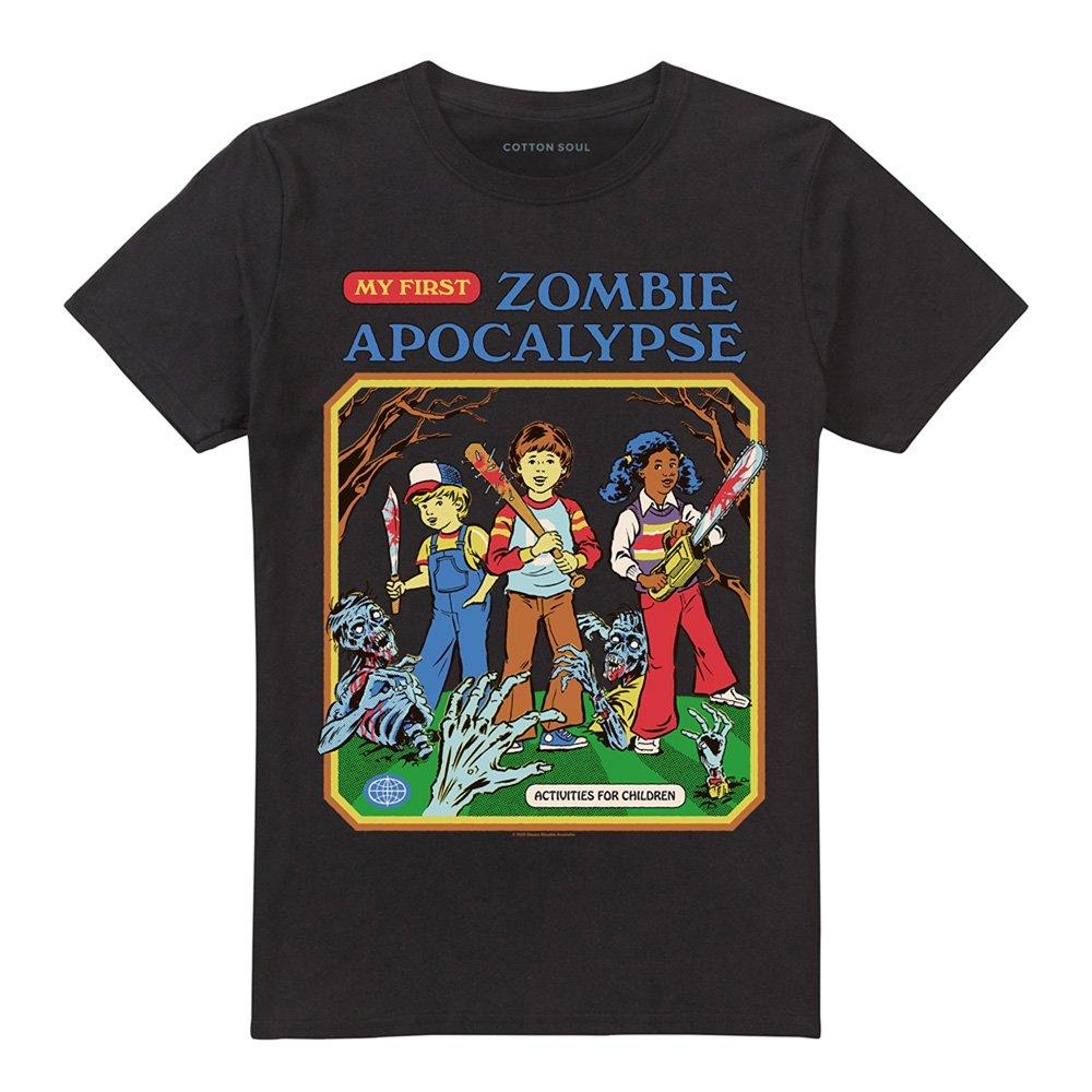 Black - Steven Rhodes - Steven Rhodes My First Zombie Apocalypse T-Shirt - 4