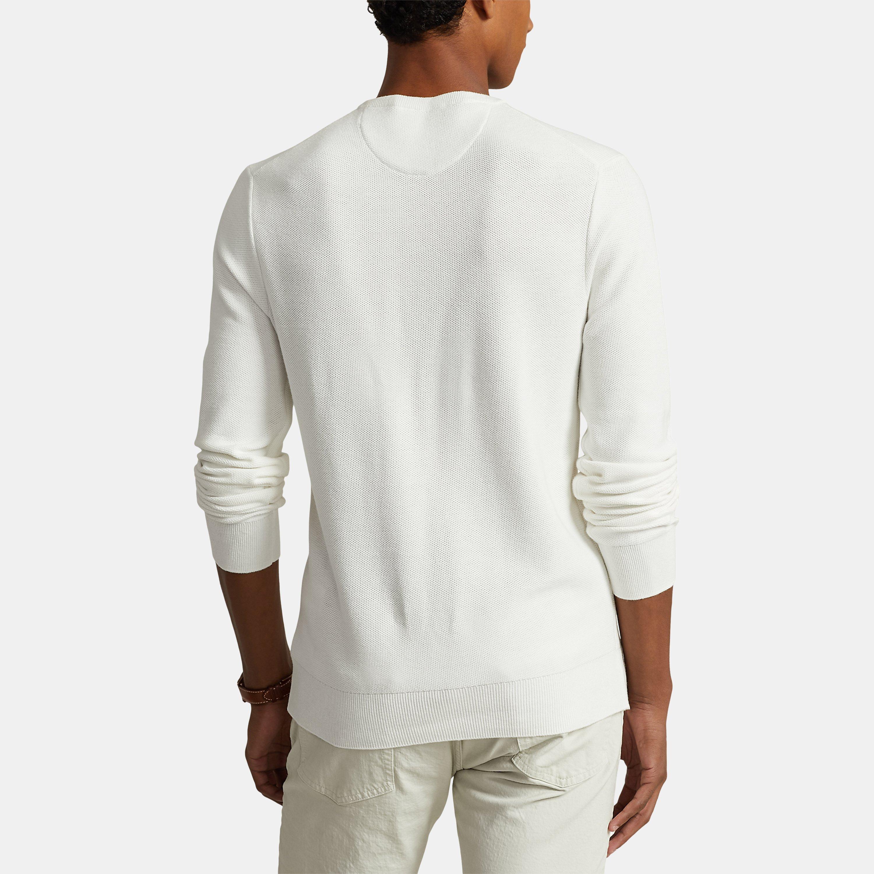 Deckwash White - Polo Ralph Lauren - Textured Pony Jumper - 2