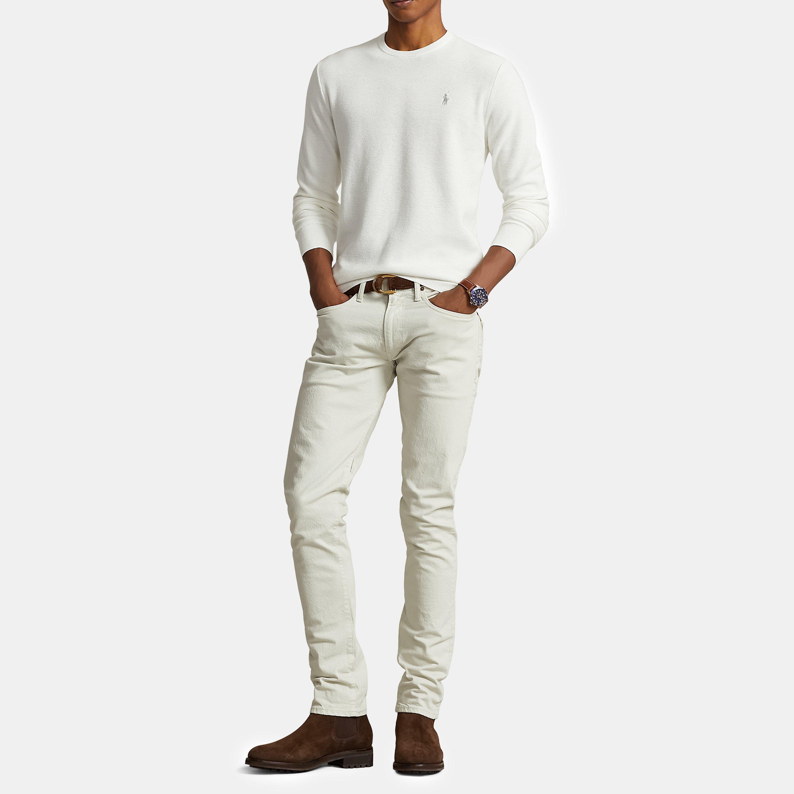 Deckwash White - Polo Ralph Lauren - Textured Pony Jumper - 3