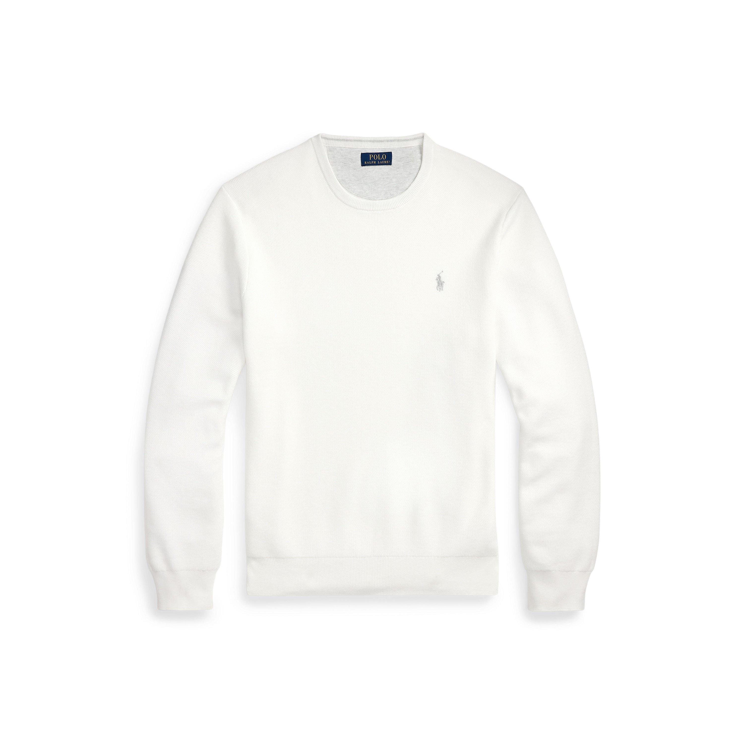 Polo Ralph Lauren Textured Pony Jumper - Deckwash White - L