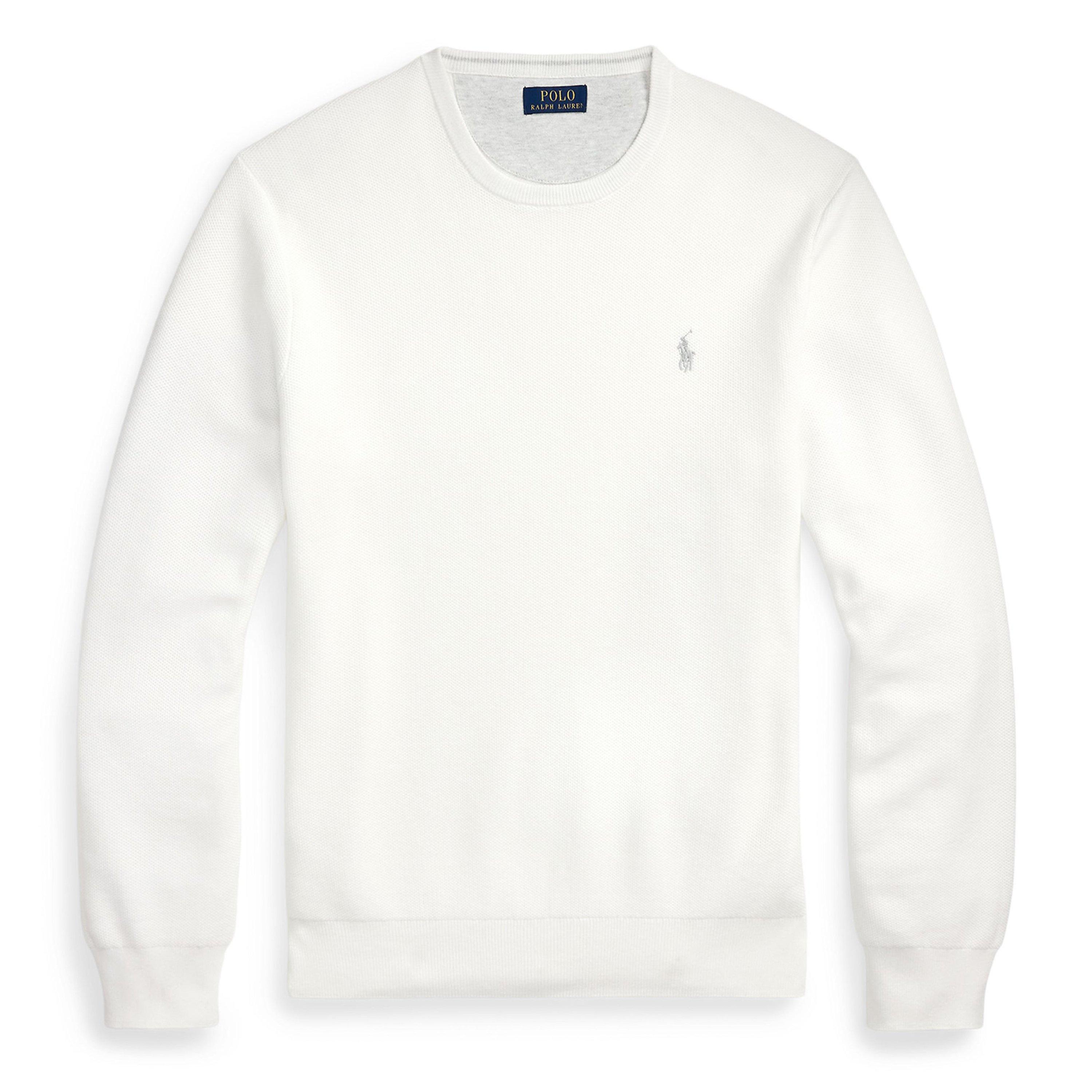 Deckwash White - Polo Ralph Lauren - Textured Pony Jumper - 1